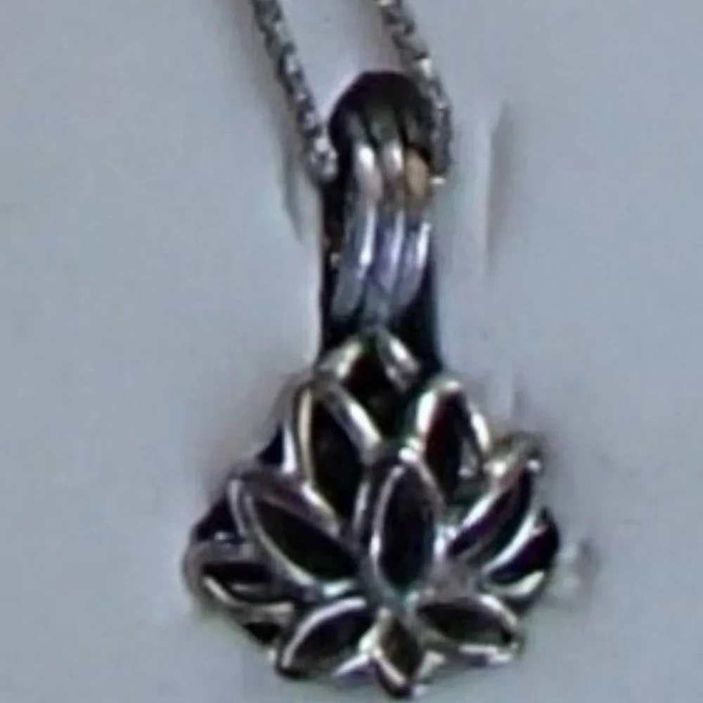 The Giving Gems Lucoral Museum Hawaii Sterling Silver Cage, Chain & 12 Gemstones - Picture 9 of 16